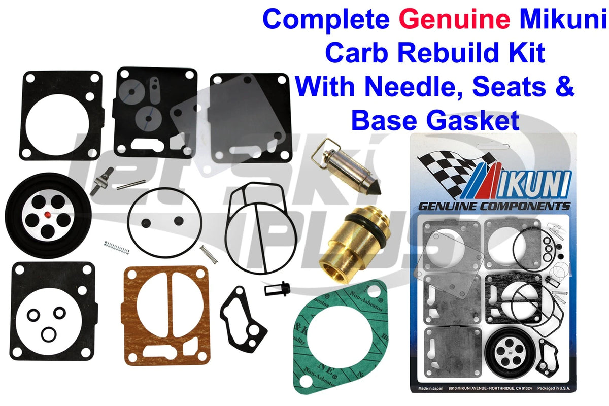 Carburetor Rebuild Kit for SeaDoo GTI (1999–2005) - Needle Seat & Base Gasket