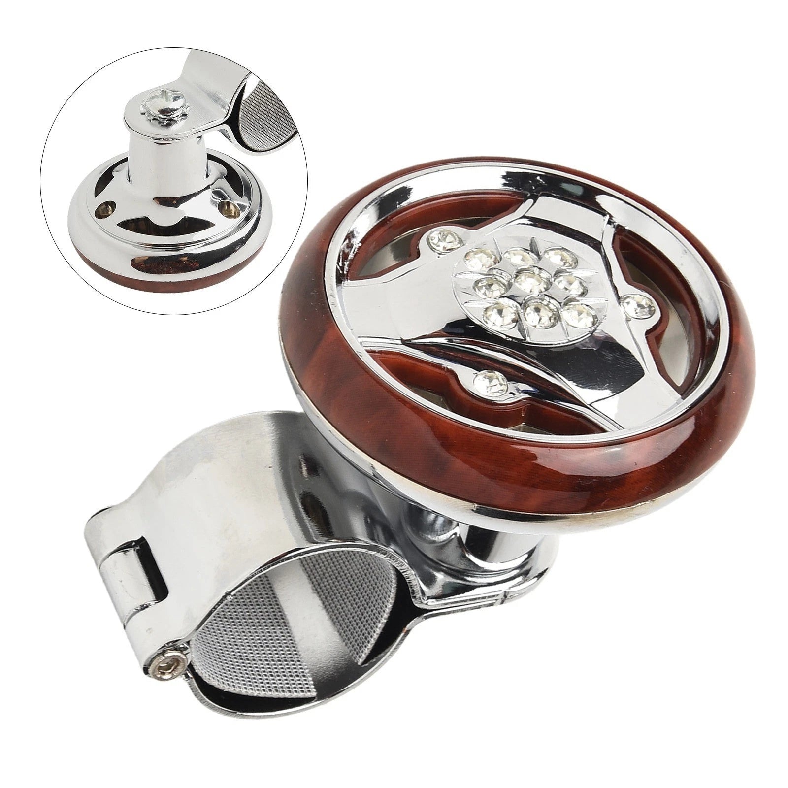 Steering Wheel Spinner Knob for Boat Control (Electroplating Handle)