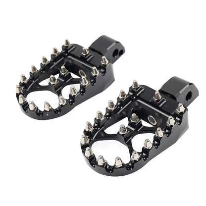 2X MX Style Rear Foot Pegs for Harley Softail Fat Bob Low Rider (2018–2023)