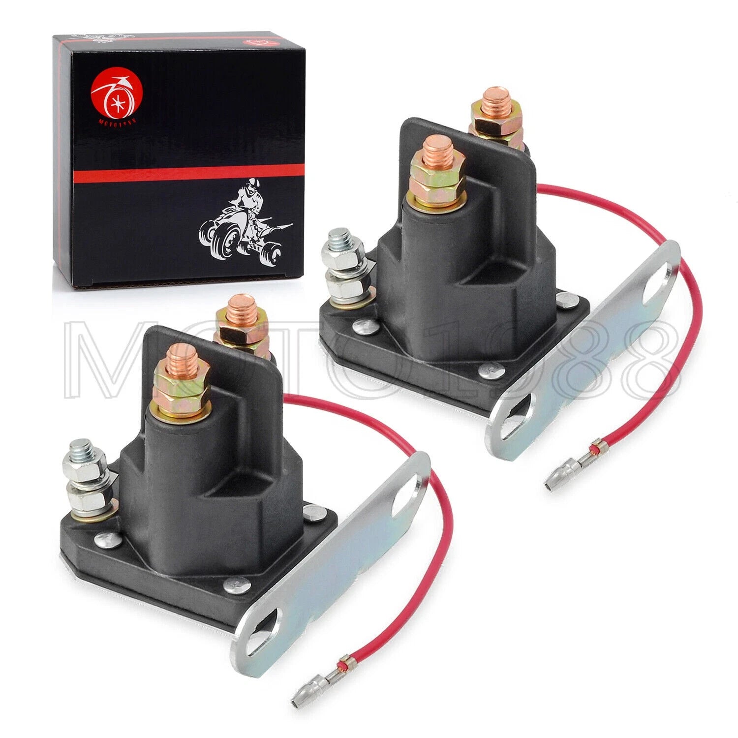 2 Starter Solenoid Relay for Polaris Sport 400, 400L, Trail Blazer 250, 400 (1996–2004) 3085521