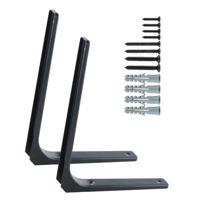 2X Heavy Duty L-Shaped Wall Brackets for Floating Shelves