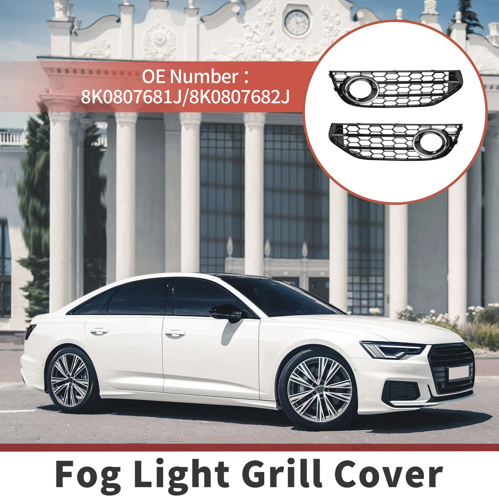 Front Fog Light Grille Pair for Audi Allroad (2013–2016) Replacement