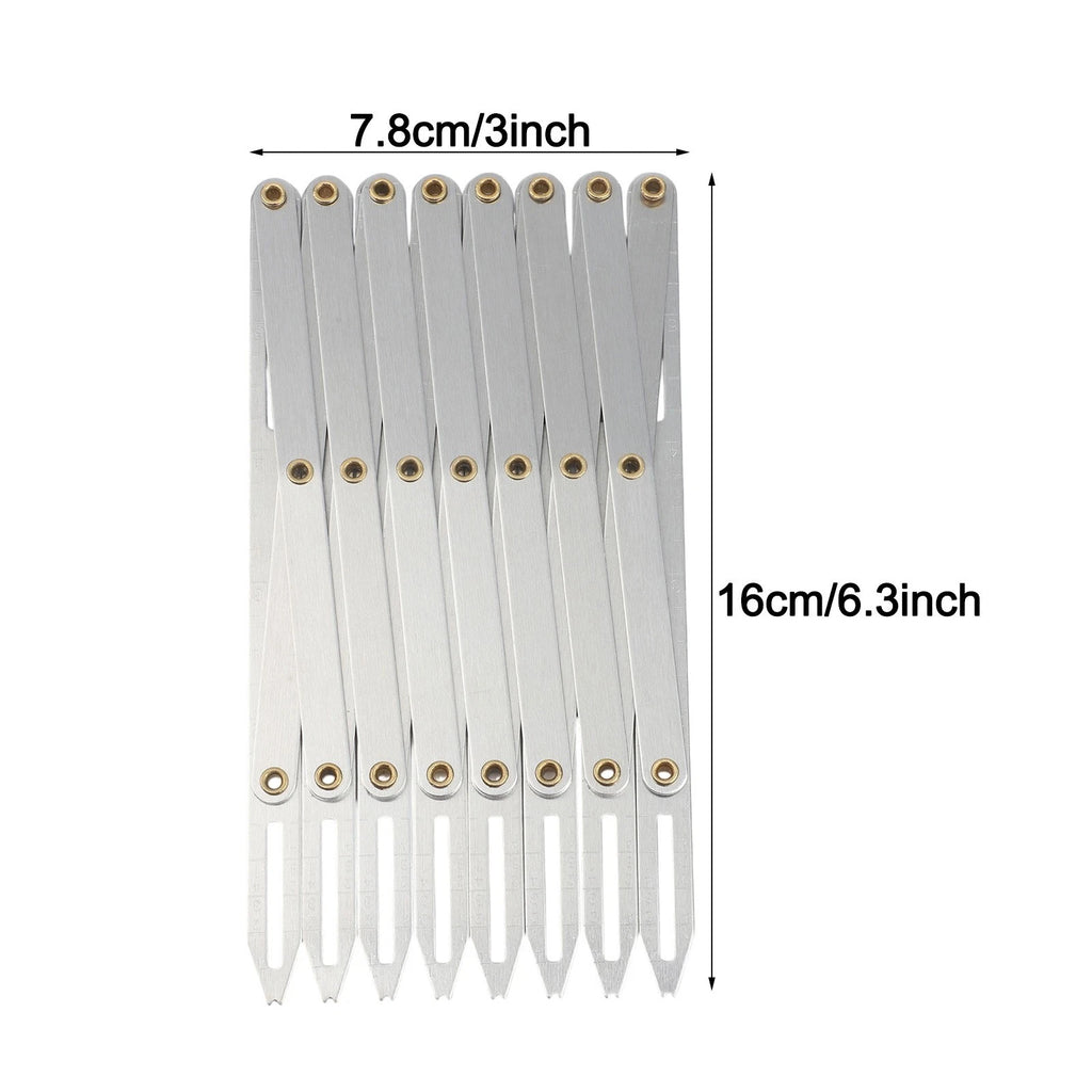 Adjustable Aluminum Sewing Gauge for Accurate Button Spacing (2010–2023)