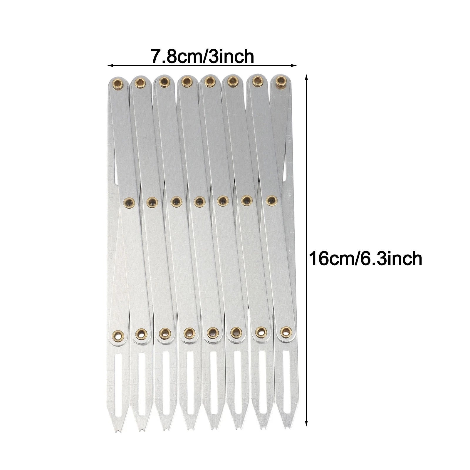 Adjustable Aluminum Sewing Gauge for Accurate Button Spacing (2010–2023)