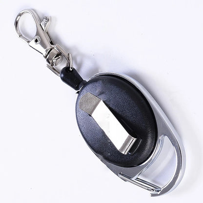 Telescopic Stainless Steel Recoil Key Chain for Quick Access to Keys