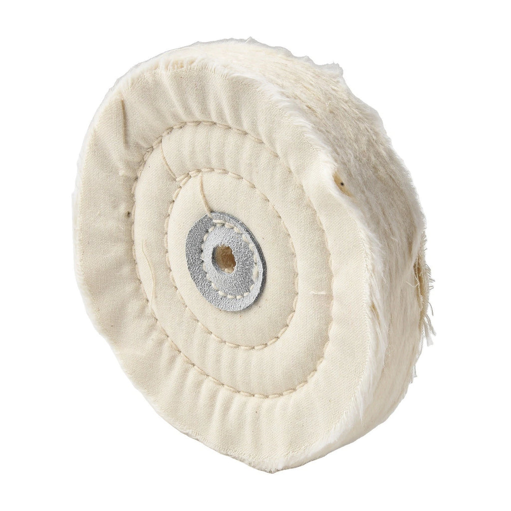 Cotton Buff Wheel 5" for Grinder (125mm Outer Dia, 10mm Inner Hole)