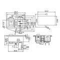 IEC320 C14 Power Socket with Fuse Holder for Panel Mounting (250V 10A)