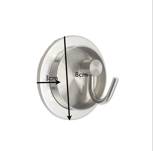 304 Stainless Steel Concealed Rotating Hook for Bathroom (No Drill)