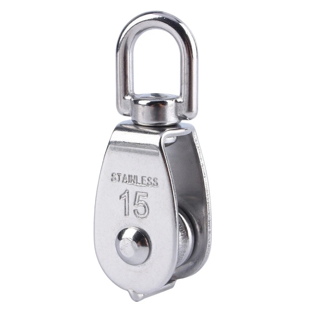 304 Stainless Steel Wire Rope Pulley Hook for Lifting Tool