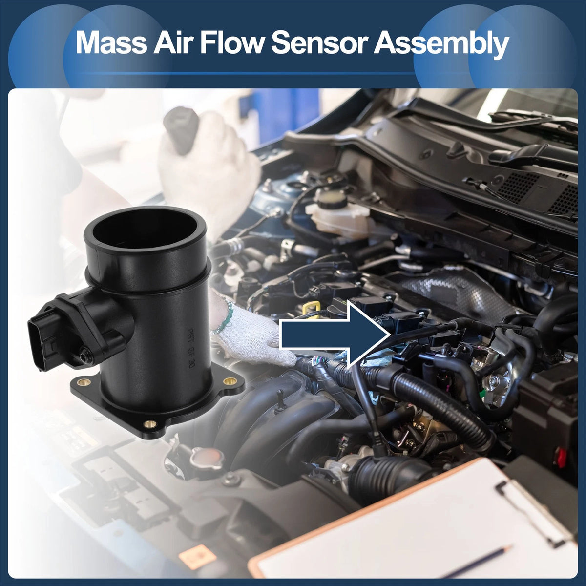 Mass Air Flow Sensor Assembly No. 22680-7J600 for Nissan Almera II (2000–2005)