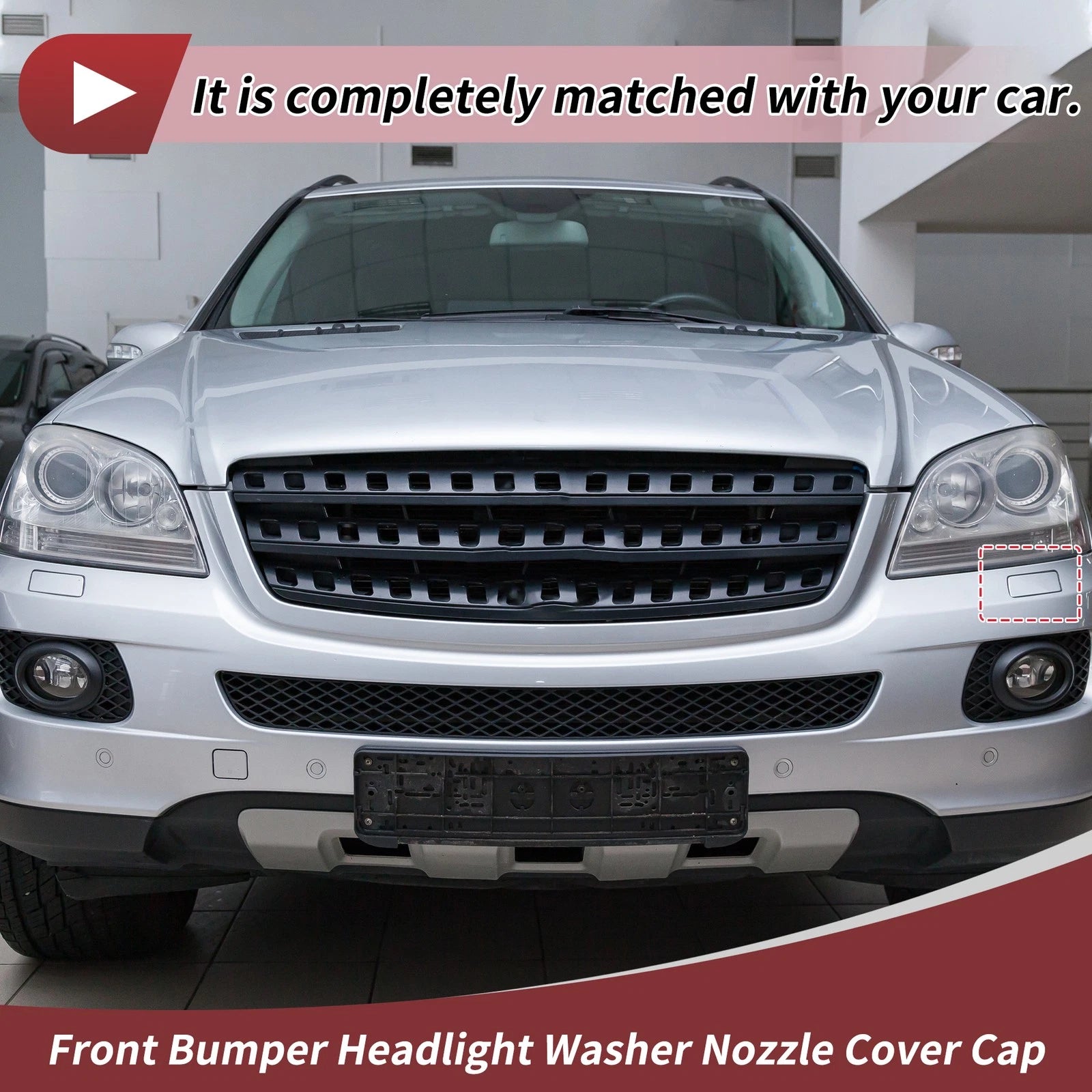 Front Left Washer Nozzle Cover Cap for Mercedes-Benz ML320 (2007–2008)