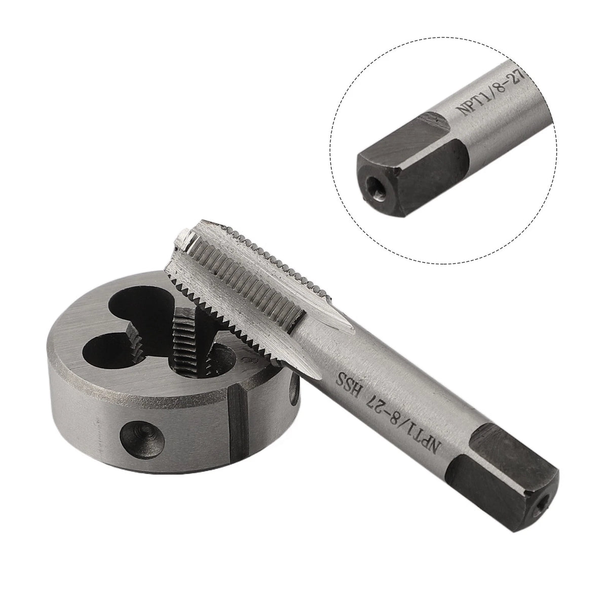 1/8 NPT Tap and Die Set for Automotive Repair Tools