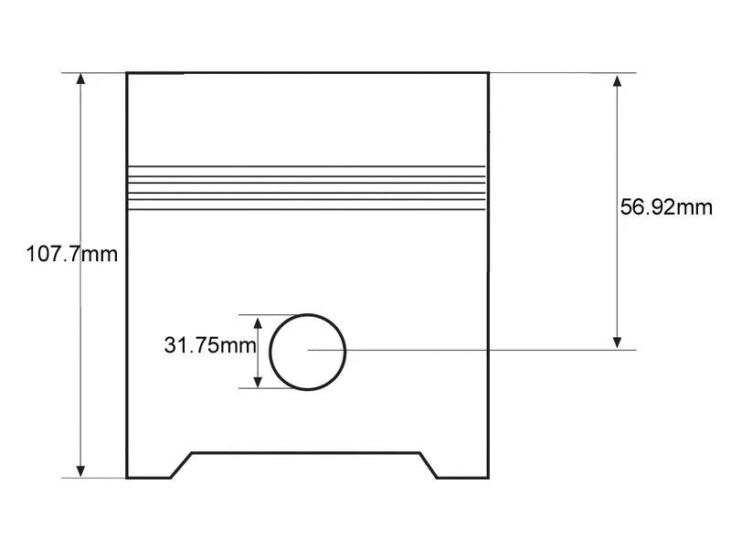 Piston for Massey Ferguson 35, 65