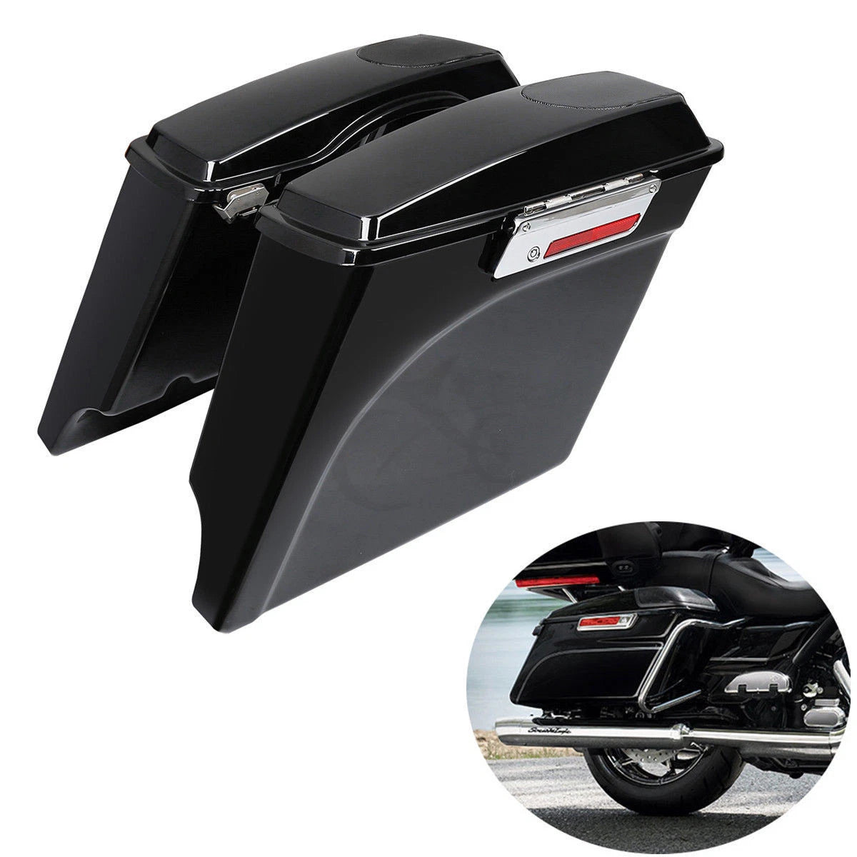 5" Stretched Saddlebag & 5x7" Speaker for Harley Electra Glide (1993–2013)