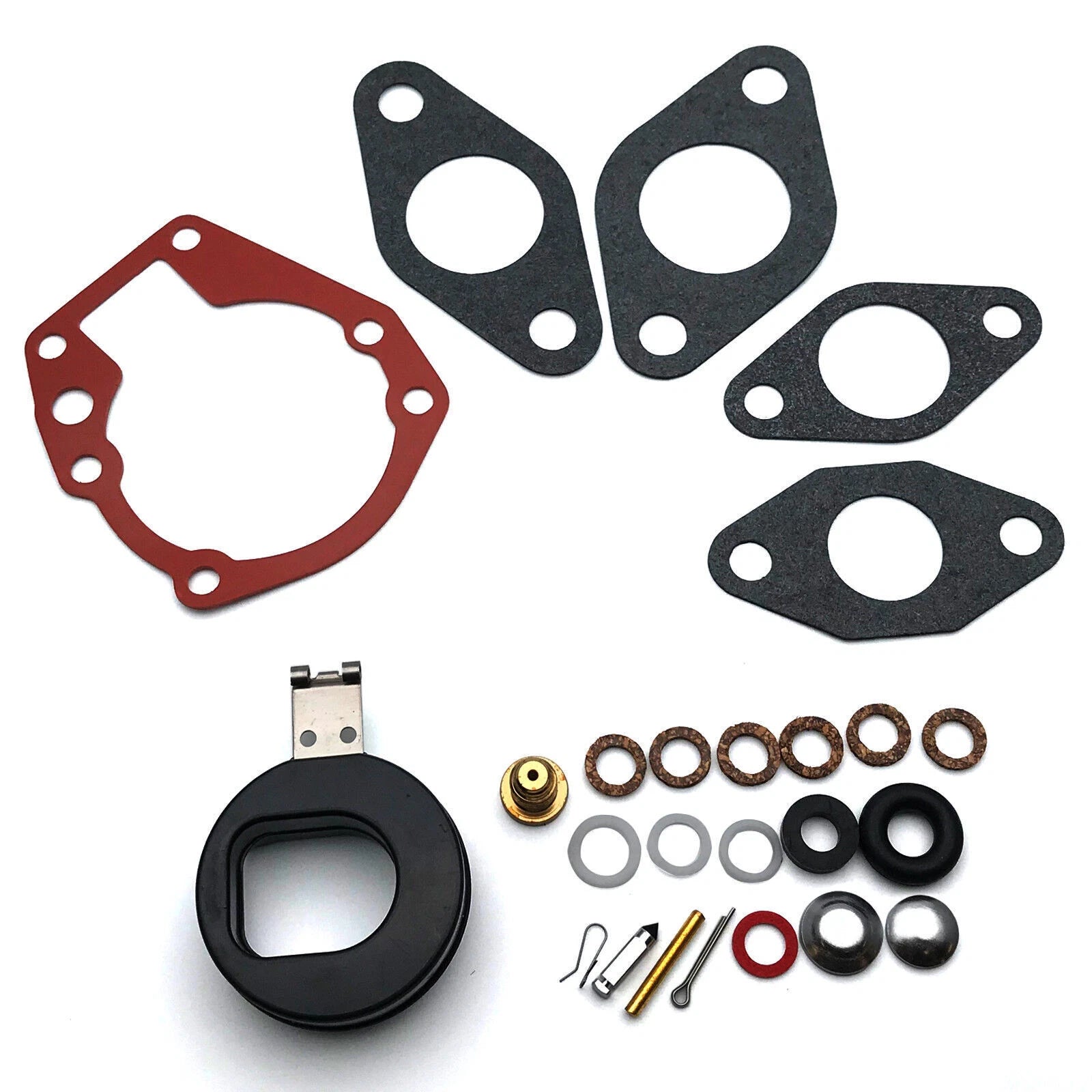 Carburetor Kit with Float for Johnson Evinrude 5-18 HP Engine