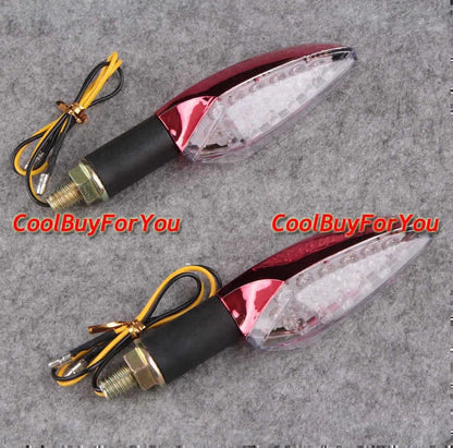 2X Plastic LED Turn Signal Lights for Universal Applications
