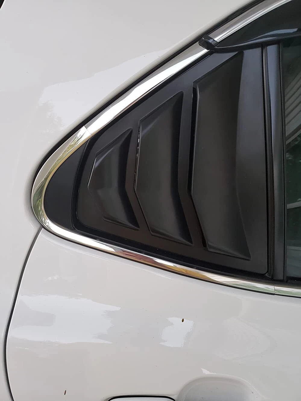 Gloss Black Window Louvers Rear Side Vent Cover for Toyota Camry (2018–2024)