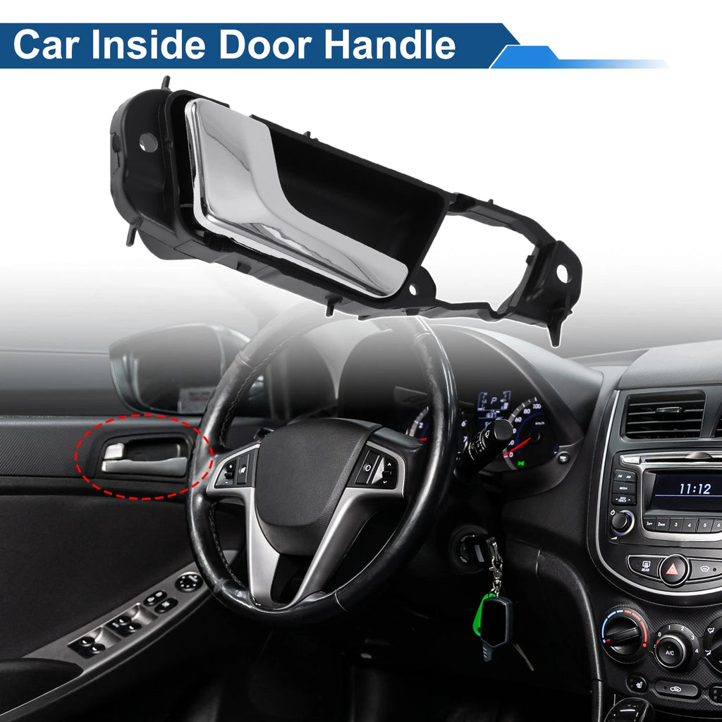 Front Passenger Side Interior Door Handle for Buick Excelle (2008–2016) Black Chrome