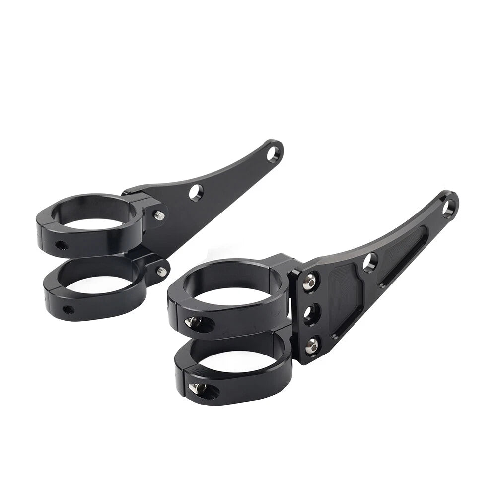 45MM Motorcycle Headlight Bracket Mount Clamp Fork Tube Holder For Harley