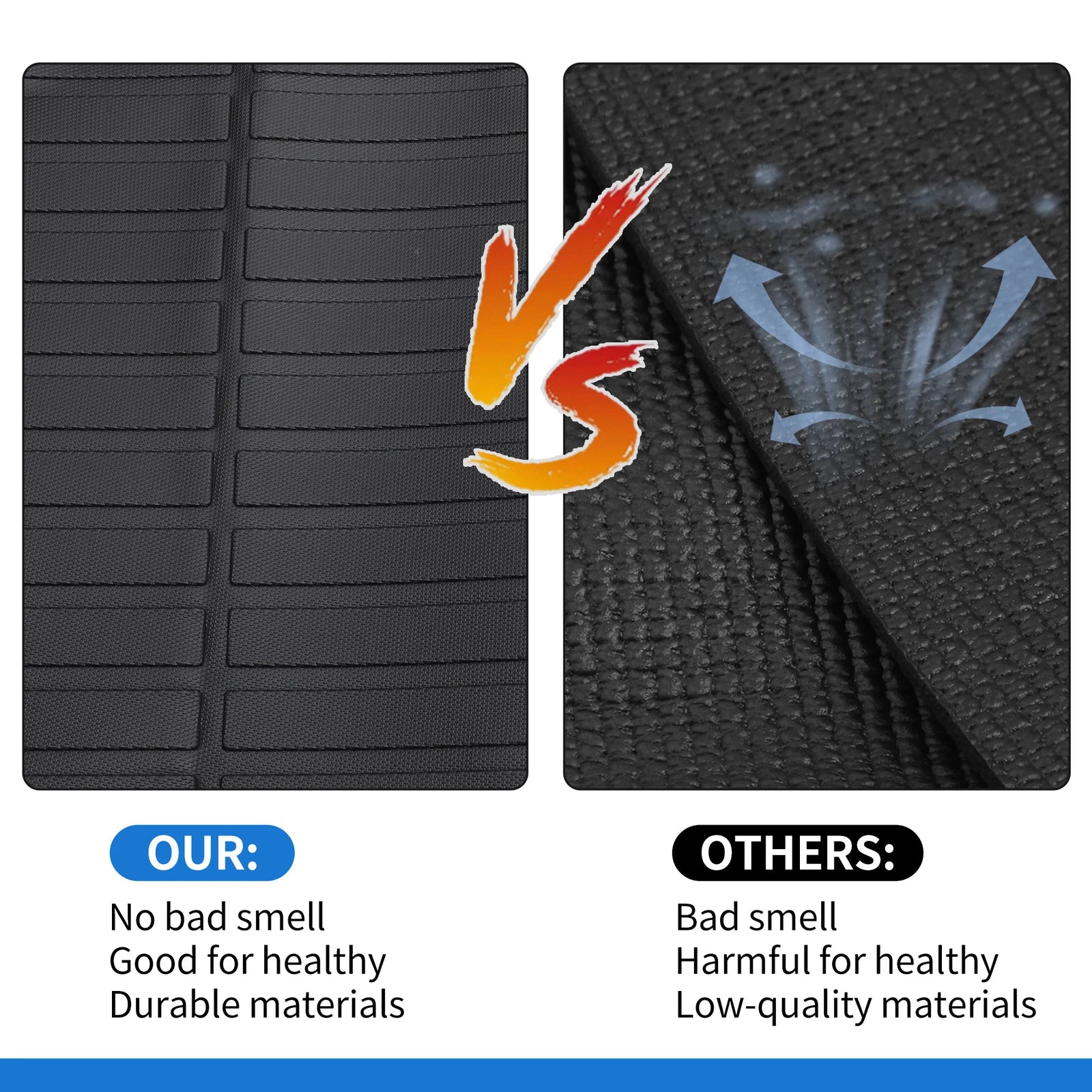 Cargo Liner Rear Trunk Mat for Toyota 4Runner (2013–2025) TPE Long Grid Pattern