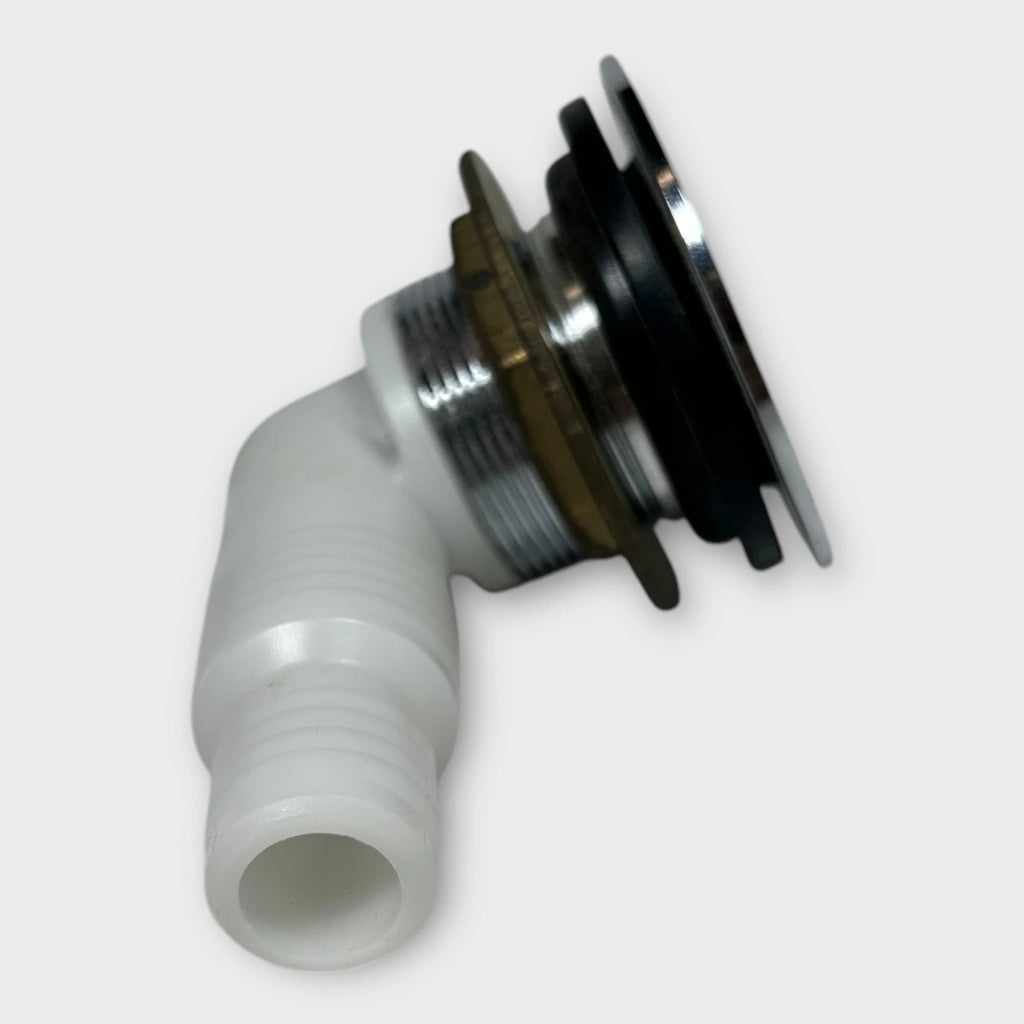 Chrome Boat Thru Hull Angled Flip Drain for ITC Marine 98110-CH