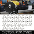 Tie Down Anchors Lashing Ring D Shape Heavy Duty for Car Trailer (30 Pack)