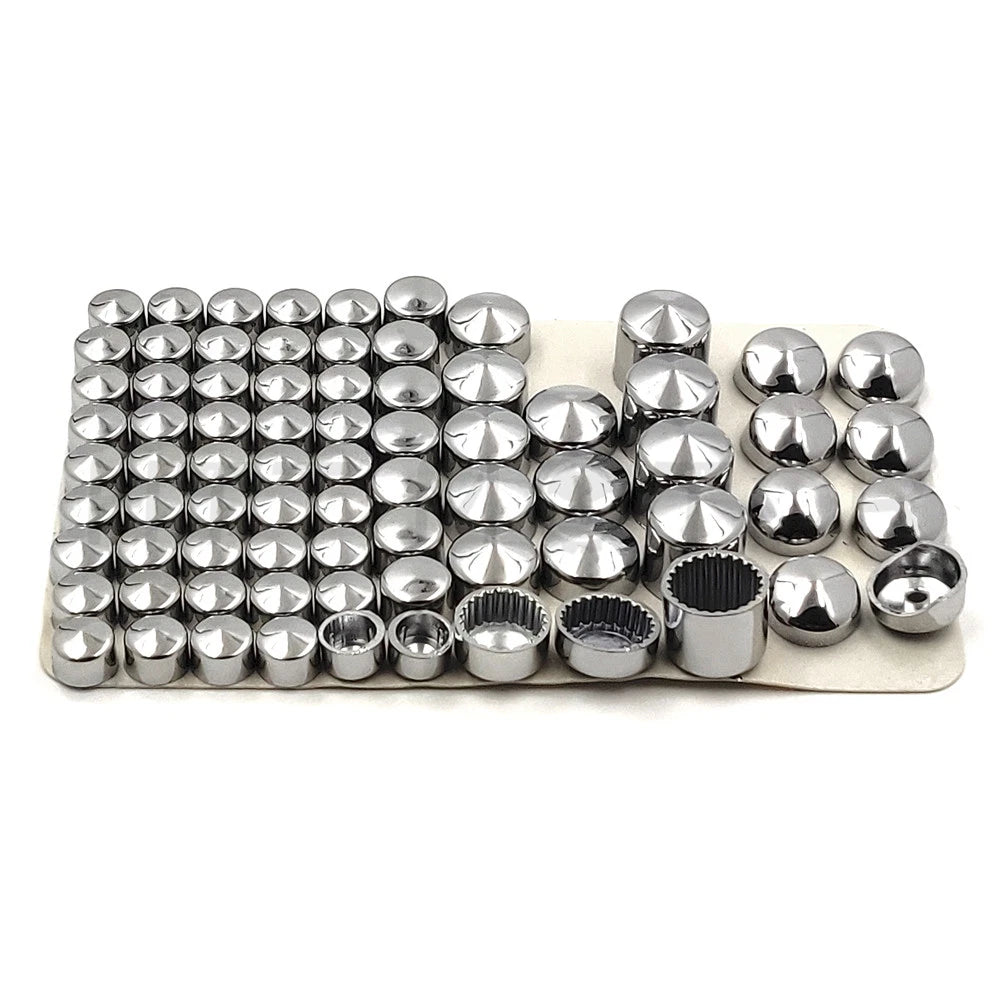 Chrome Bolt Toppers Caps for Harley Davidson Dyna Glide (1991–2012)