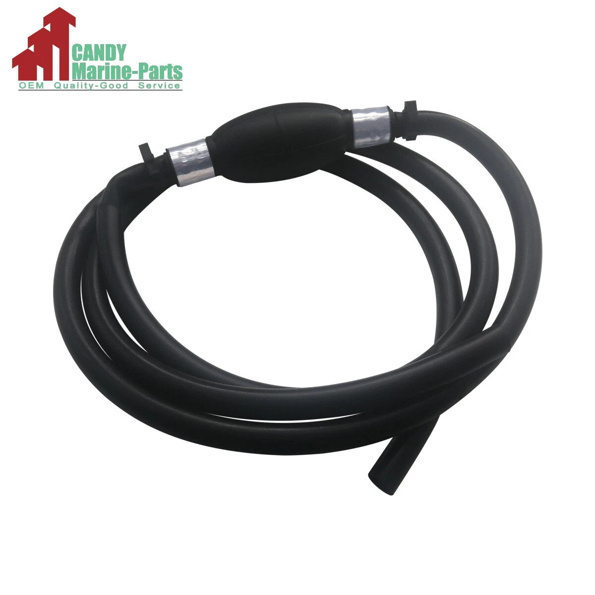 3/8" Fuel Hose Line Assembly with Primer Bulb for Marine Outboard Motors