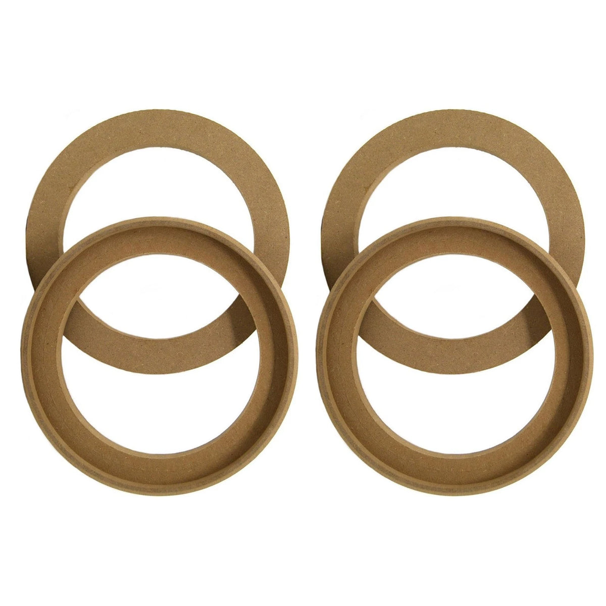 Set of 4 Replacement 6.5" Speaker Rings for Car Audio (Flush Mount)