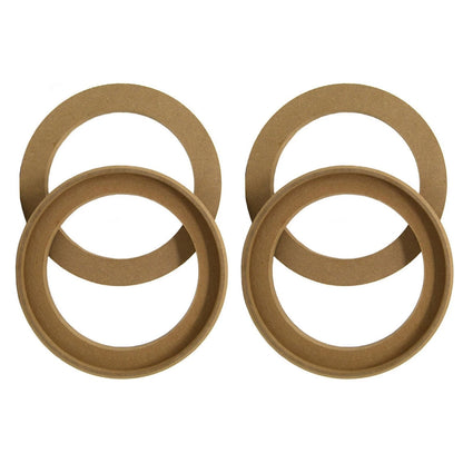 Set of 4 Replacement 6.5" Speaker Rings for Car Audio (Flush Mount)