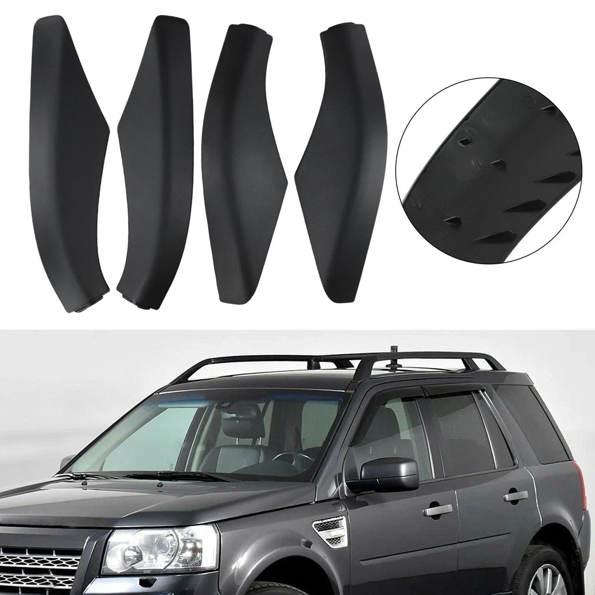 Roof Rack Rail End Covers for Land Rover Freelander II