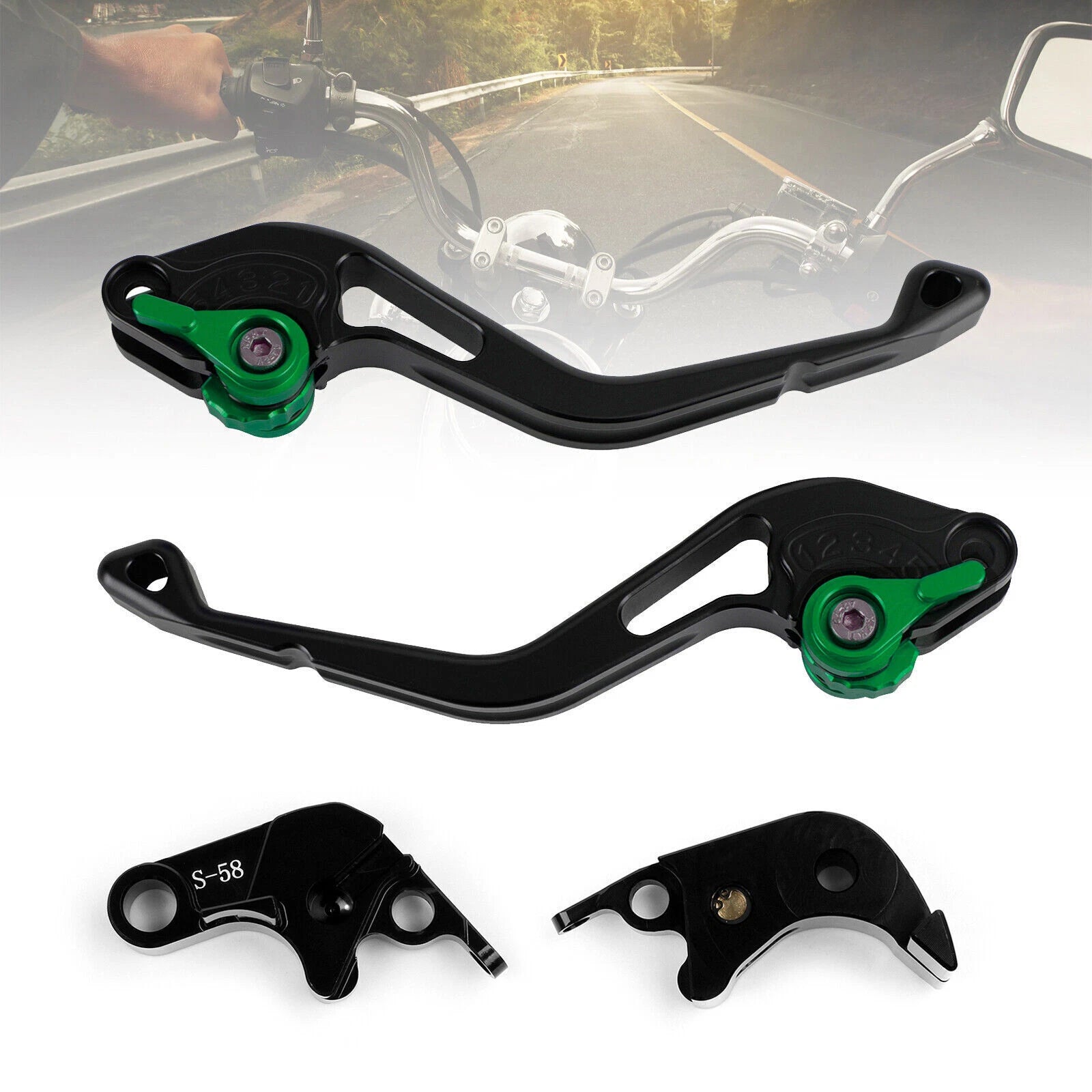 Short Clutch Brake Lever for Suzuki GSXR600 750 (2006–2010) GSX-S1000/F (2015) T9