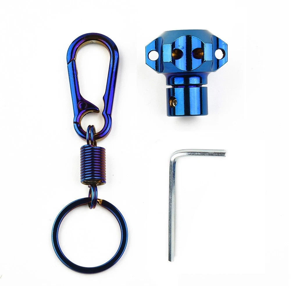 Motorcycle Key-Cover Case Shell for DIY Use with Key Ring