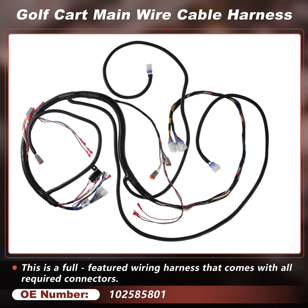 Main Wire Cable Harness No.102585801 for Club Car Precedent (2004–2008)