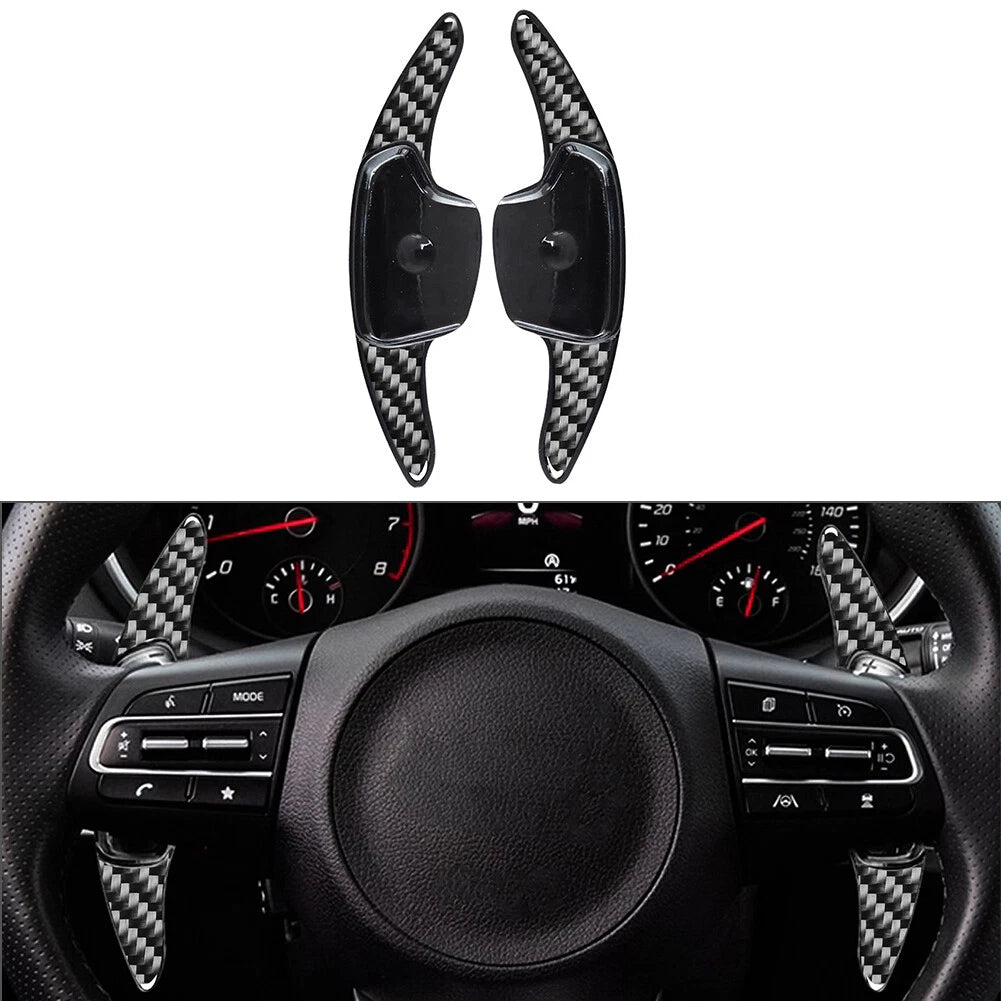 Steering Wheel Shifter Paddle Extension for Kia K3 (2019–2023) Black