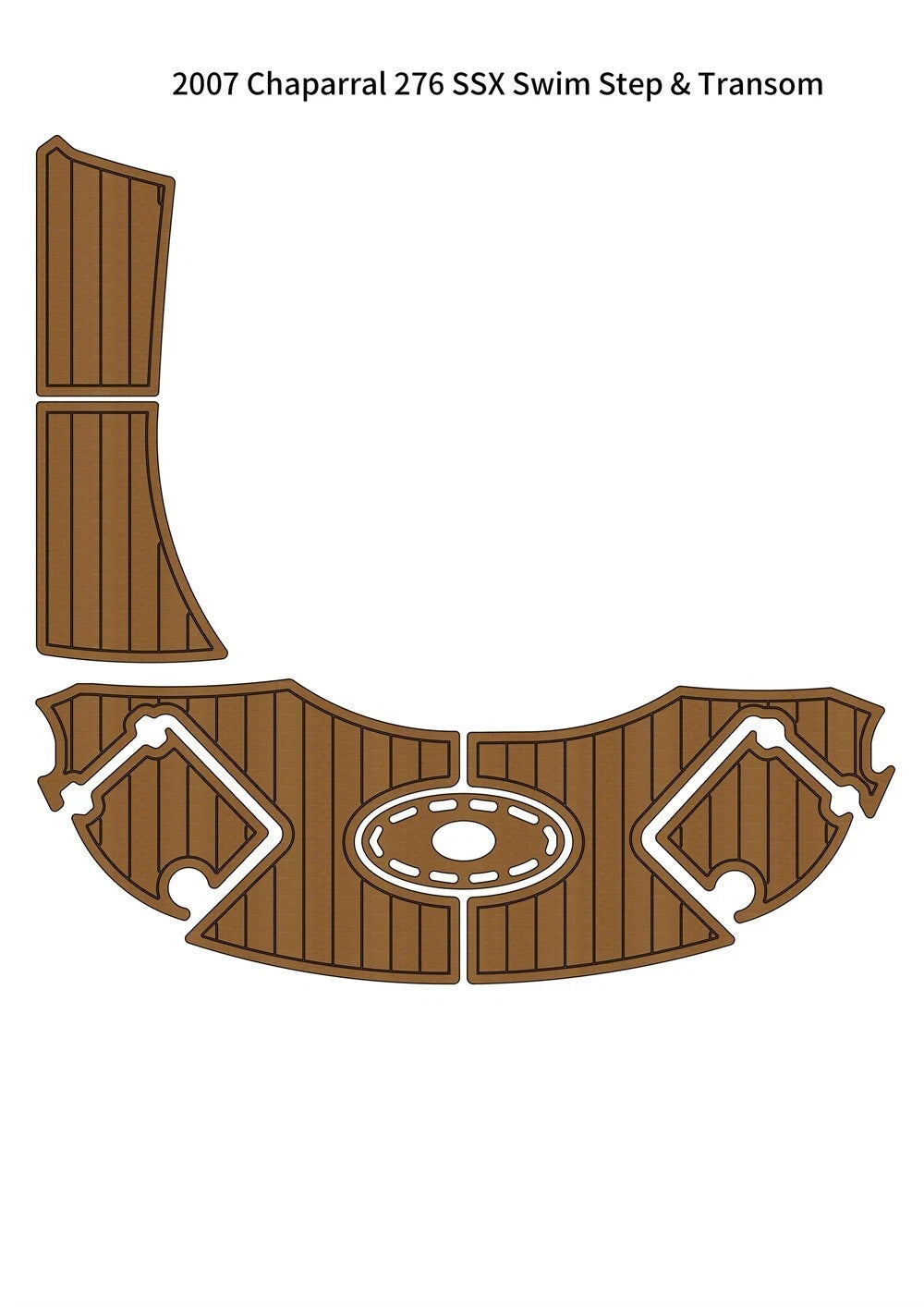 EVA Foam Teak Flooring Swim Step Platform for Chaparral 276 SSX (2007)