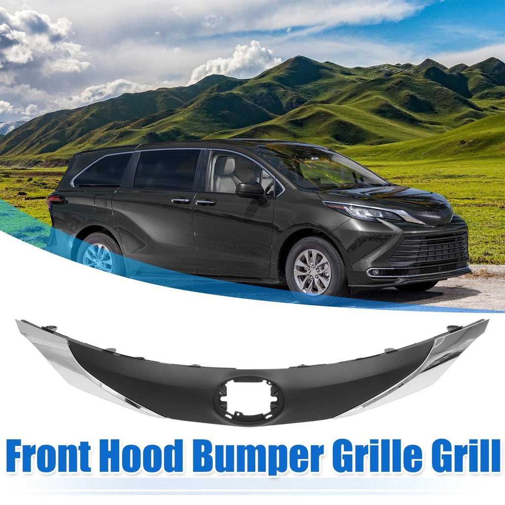 Front Hood Bumper Grille Grill Replacement for Toyota Sienna (2011–2020)