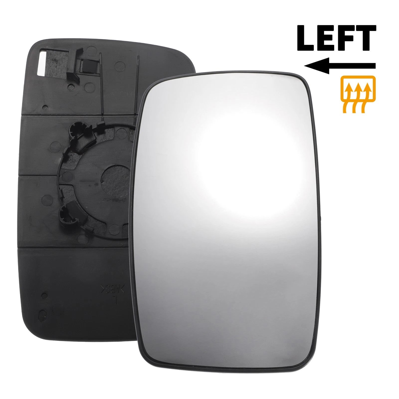 Left Side White Mirror Glass W/ Back Non-heated for Citroen Dispatch (2007–2016)