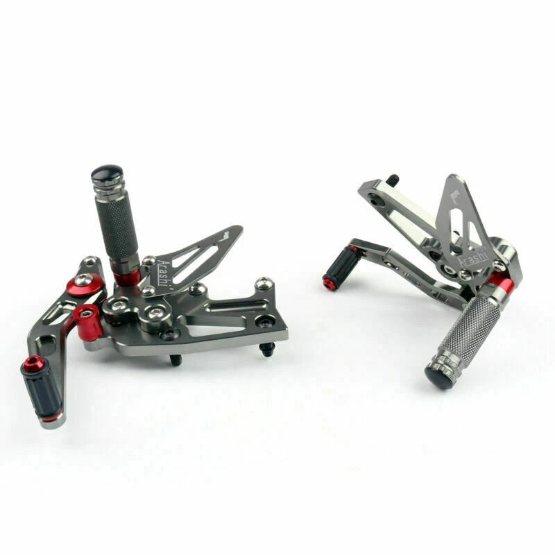 Aluminum Rearsets Footpegs Pedals for Speed Triple 1050 (2011–2015) Black T9