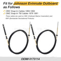 2X Throttle Shift Remote Control Cable 14' for Johnson Evinrude OMC
