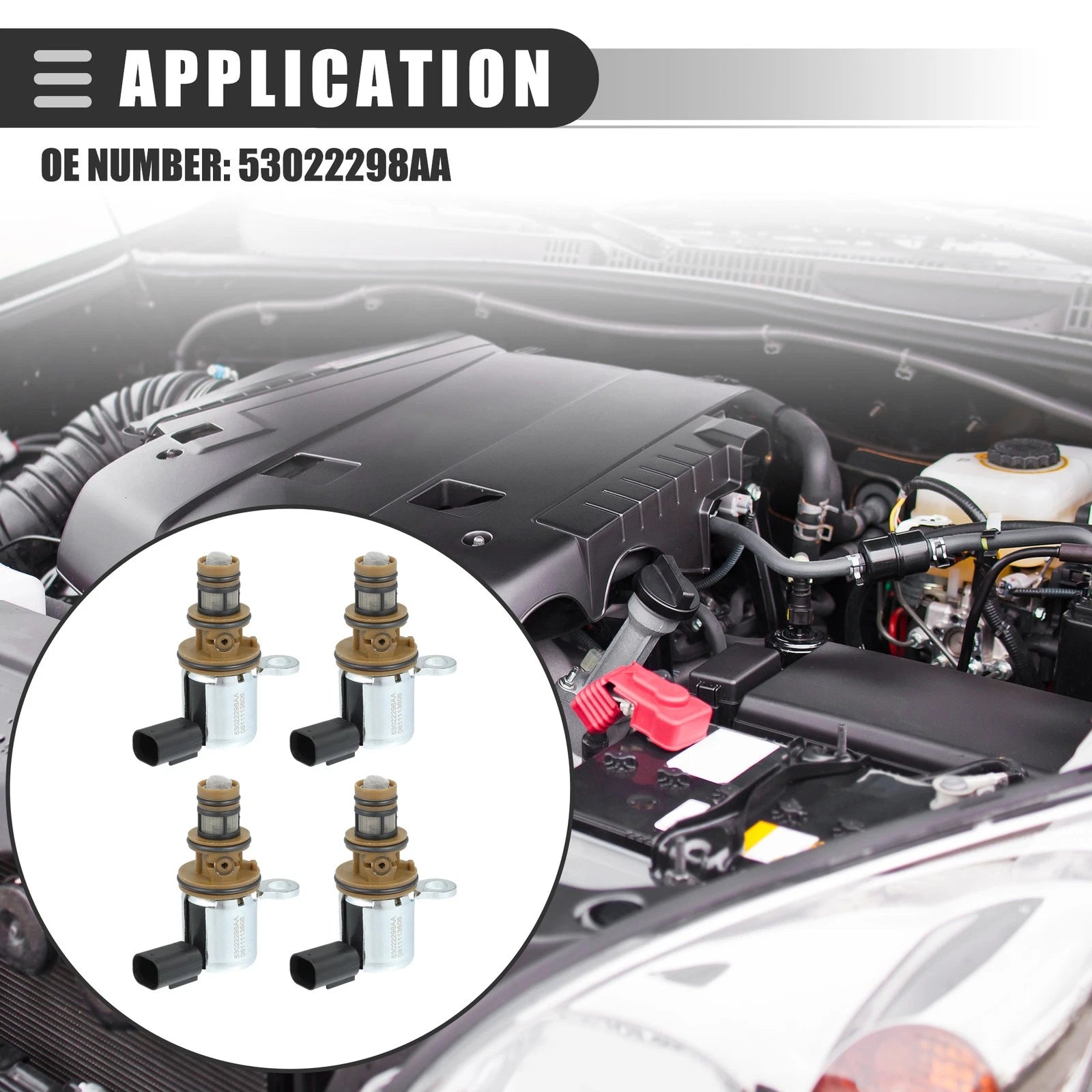 Engine Multiple Displacement Solenoid 4pcs for Dodge Ram (2013–2018)