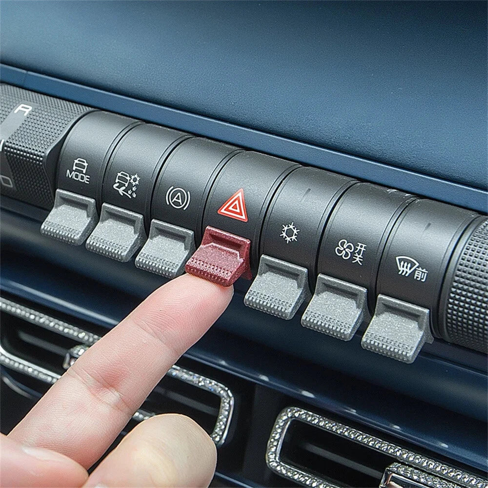 7Pcs Button Paddle Sticker Knob for BYD Dolphin Seagull (2021–2025)