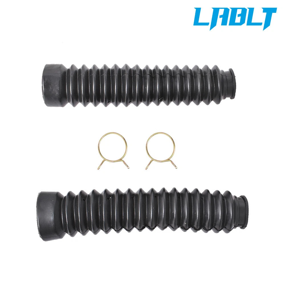 2pcs Front Fork Shock Boots for Honda CG125 (1985–1987) - Black