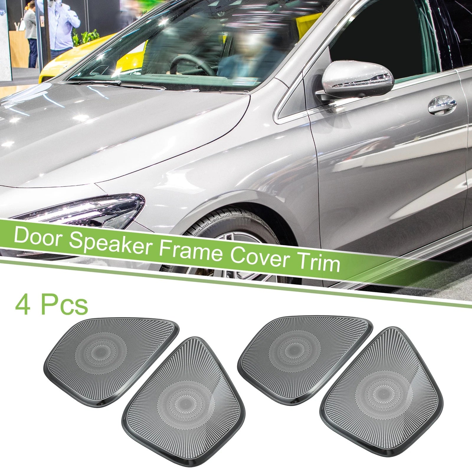 4pcs Front Rear Door Speaker Frame Cover Trim Replacement for Mercedes A B (2013–2025)