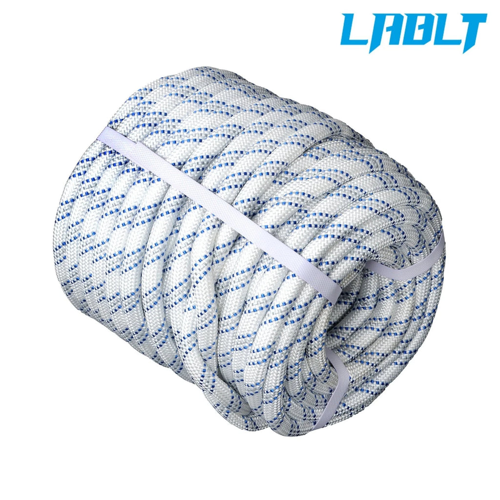 Double Braid Polyester Rope for Arborist Bull Tree Rigging (120ft x 1/2in)