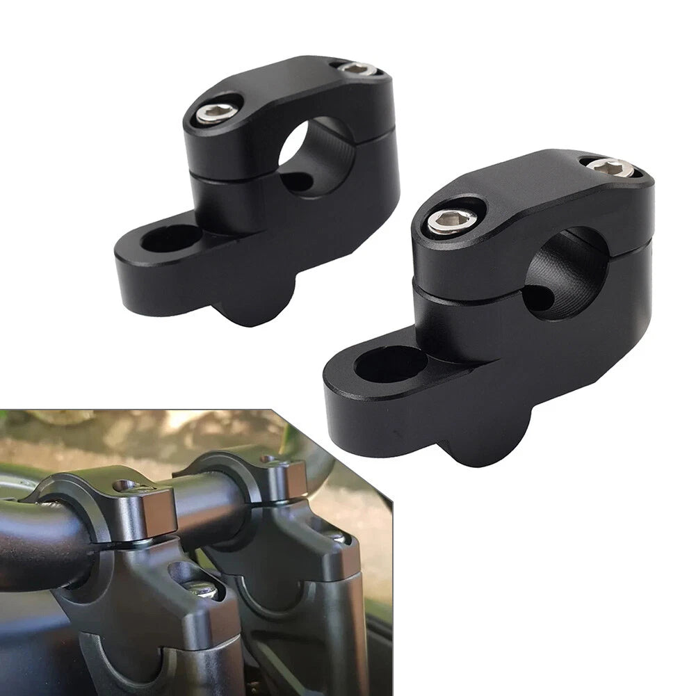 Offset Handlebar Clamp Mount Riser for Honda Suzuki Yamaha Kawasaki (7/822mm)