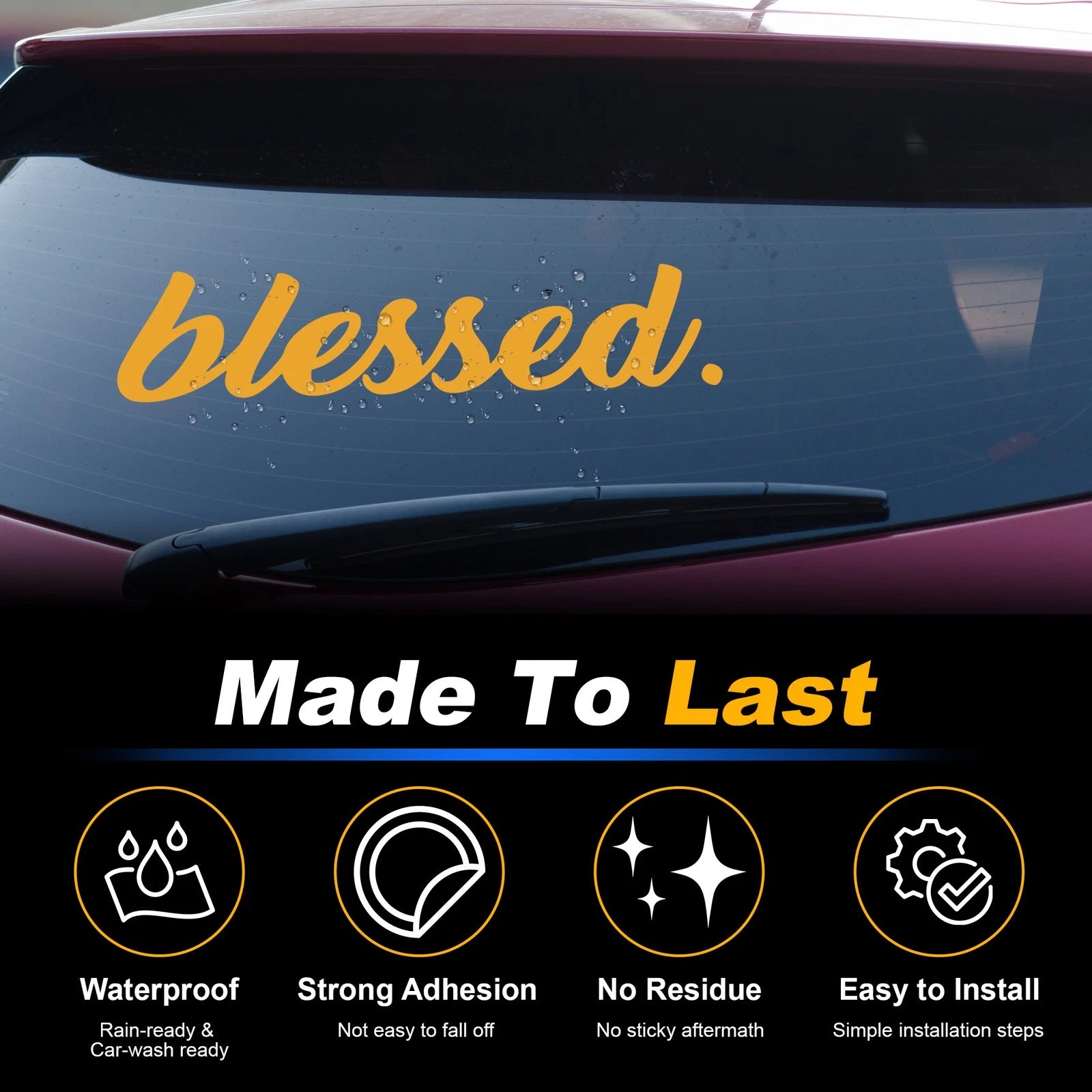 Reflective Bumper Decal for