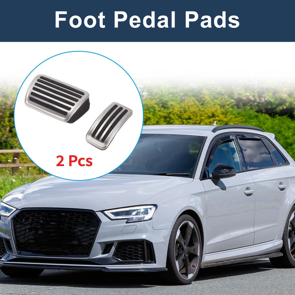 2 Pcs Automatic Foot Accelerator Pedal Covers Replacement for Audi Q7 (2016–2017)