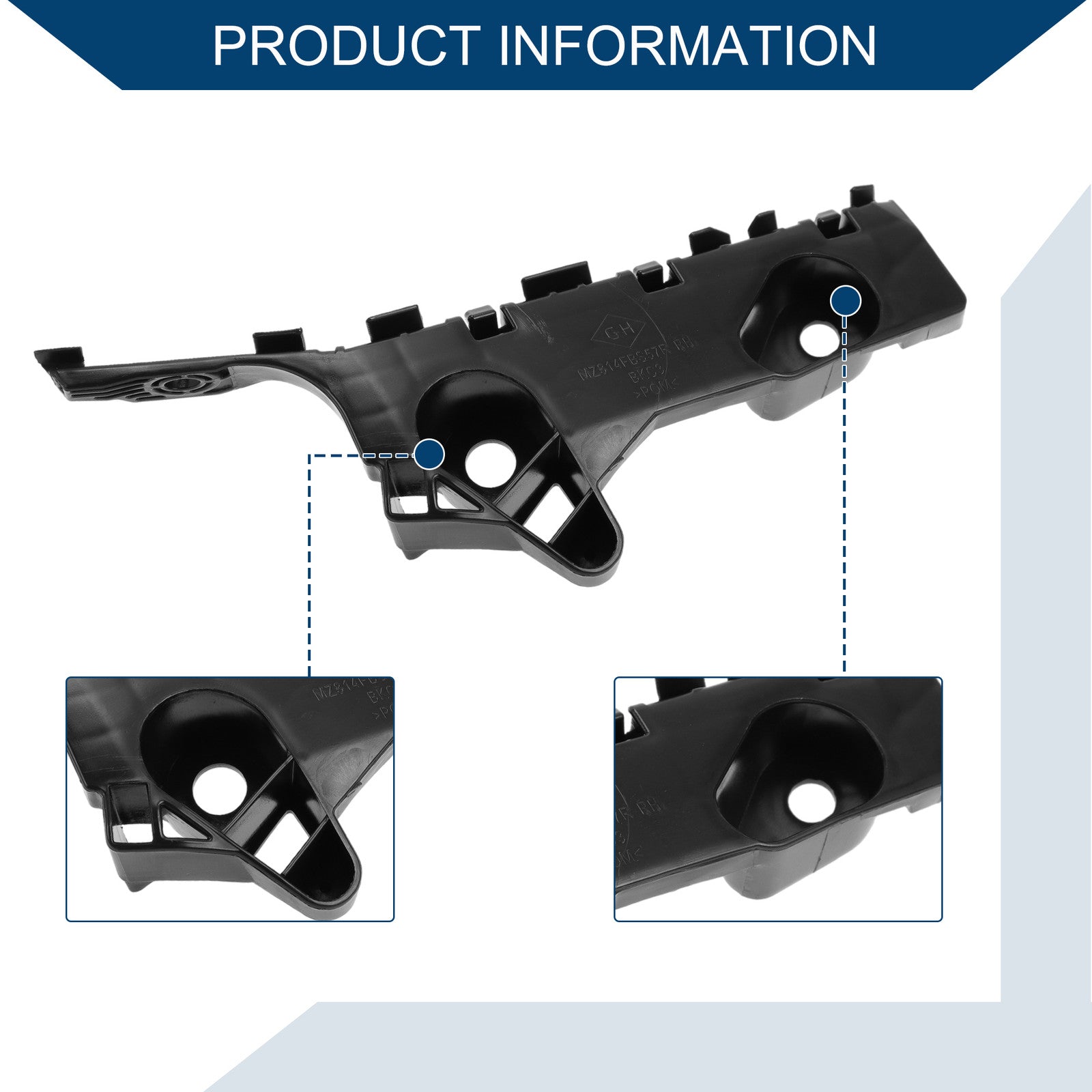 Right Front Bumper Support Bracket Replacement for Mazda 3 (2014–2018)