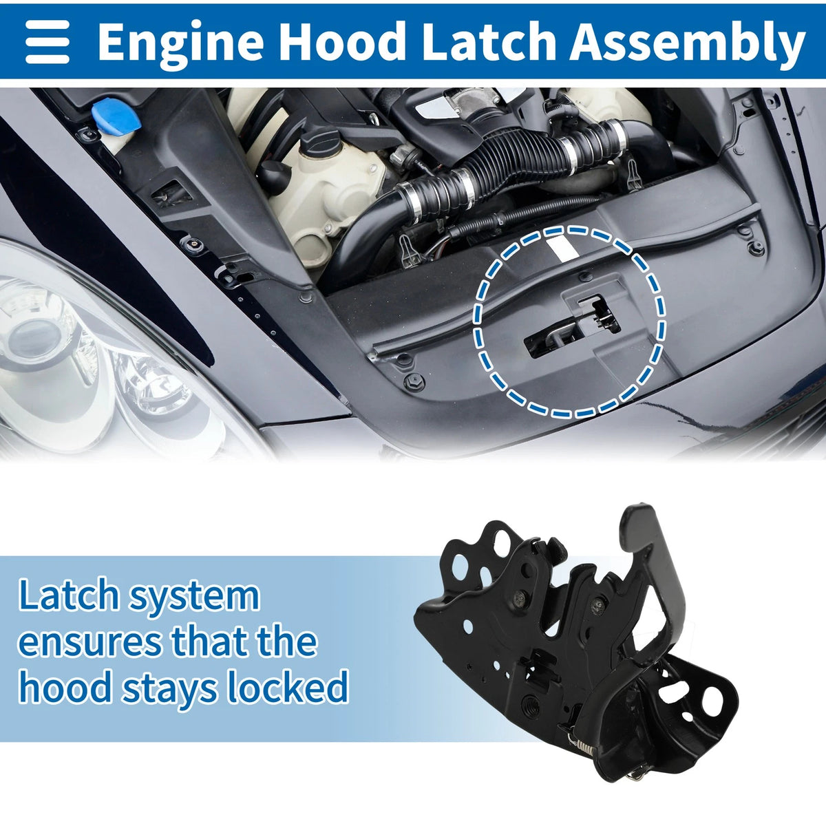 Hood Latch Assembly for Nissan Altima (2007–2013) No. 65601JA000